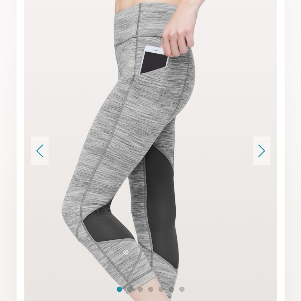 LULULEMON ATHLETICA Pace Rival Crop Legging in Navy Blue - Picture 7 of 9